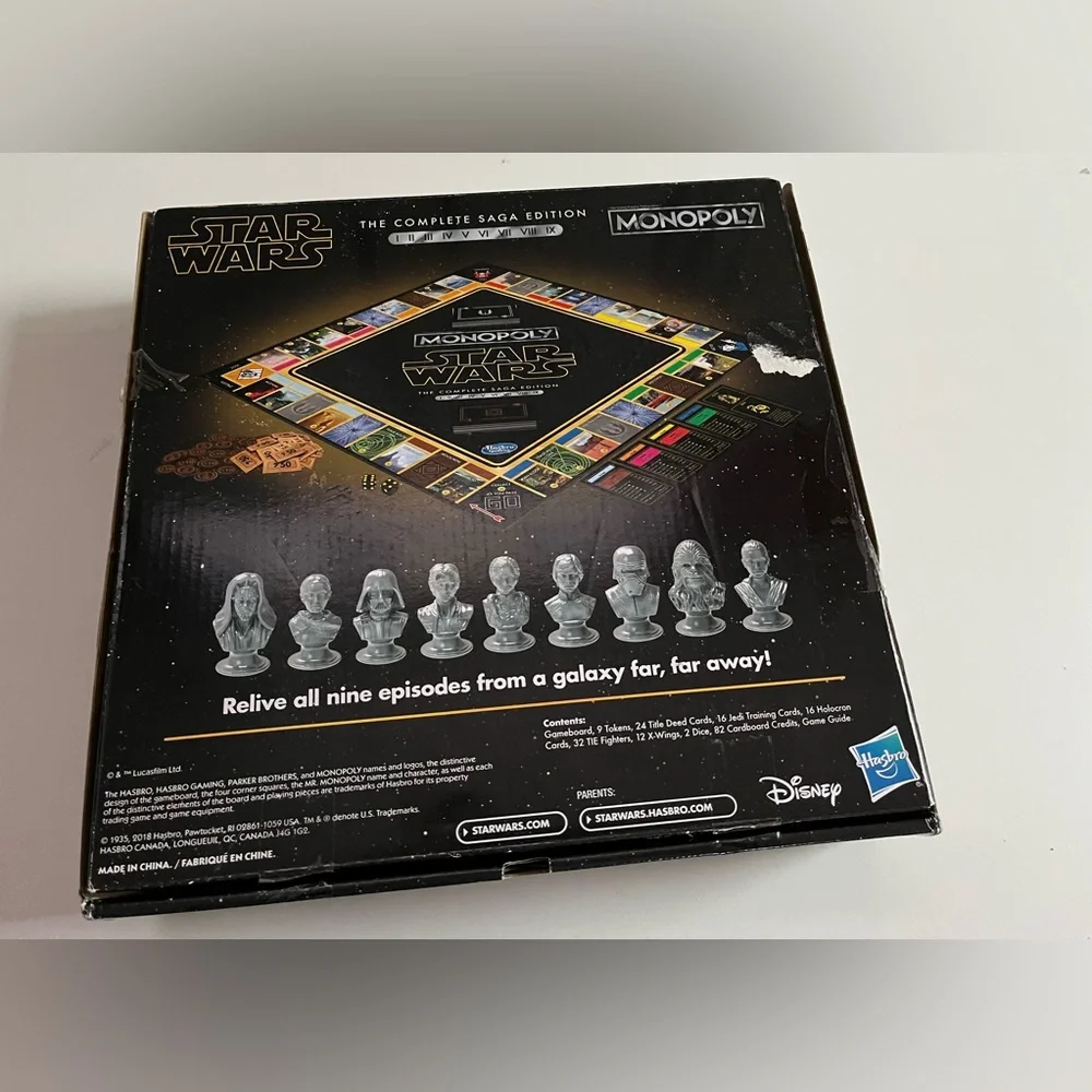 New Monopoly Star Wars Complete Saga Edition Board Game Star Wars Trilogies